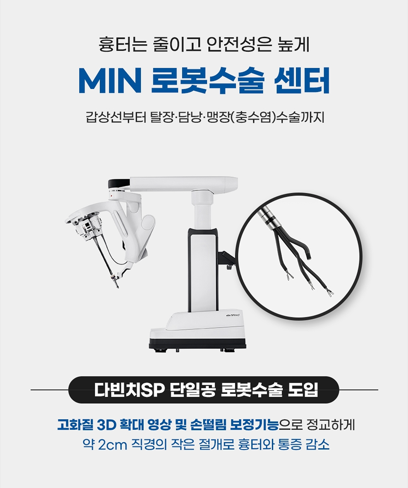 재발율을 낮춘 민병원 로봇 센터